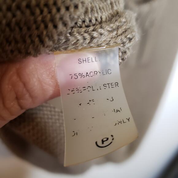 Calvin Klein| Olive Green Knit Turtle Neck Sweater Dress - Picture 5 of 7